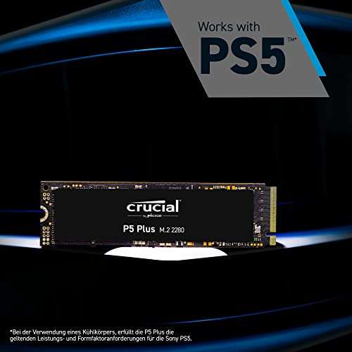 Crucial P5 Plus 2TB PCIe 4.0 3D NAND NVMe M.2 Gaming Solid State Laufwerk