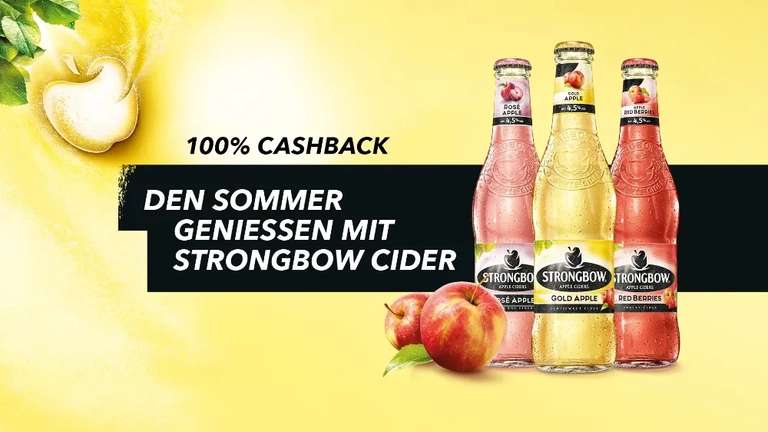 100% Cashback auf Strongbow Cider (verlängert bis 21.7.!)