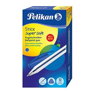 12Stk. Pelikan Kugelschreiber Super Soft, blau