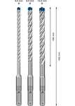 Bosch Professional 5x Expert SDS plus-7X Hammerbohrer Set (für Stahlbeton, Ø 6-10 mm, Zubehör Bohrhammer)