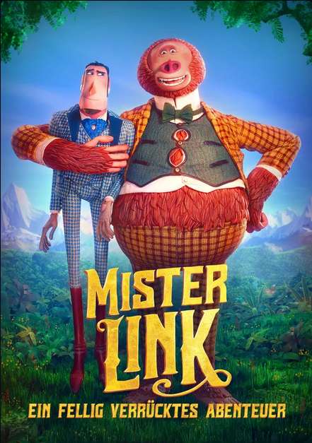 Film: "Mister Link - Ein Fellig Verrücktes Abenteuer" Animationsfilm für große und kleine Preisjägerprimaten, als Stream vom SRF