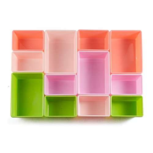 Amazon Basics Aufbewahrung für Kinderspielzeug, Spielzeug-Organizer mit 12 Plastikbehältern