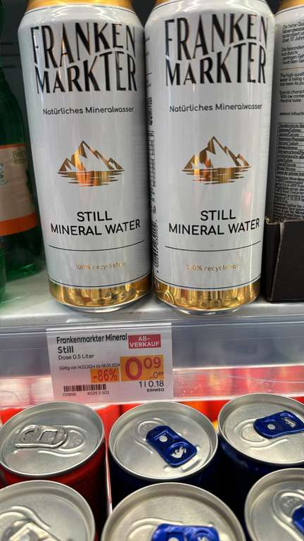 Billa: Frankenmarkter Stilles Mineral 0,5l in verschiedenen Märkten