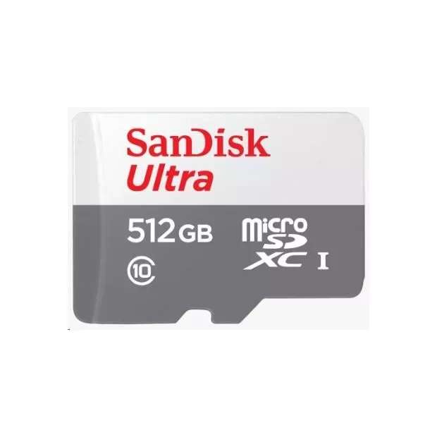 Sandisk MicroSDXC 512GB Ultra (100MB/s, Klasse 10 UHS-I, Android)