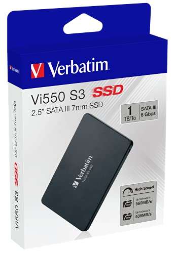 Verbatim Vi550 S3 SSD mit 1 TB Datenspeicher