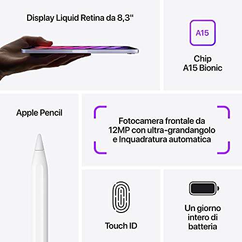 Apple iPad mini 6 64GB, Violett