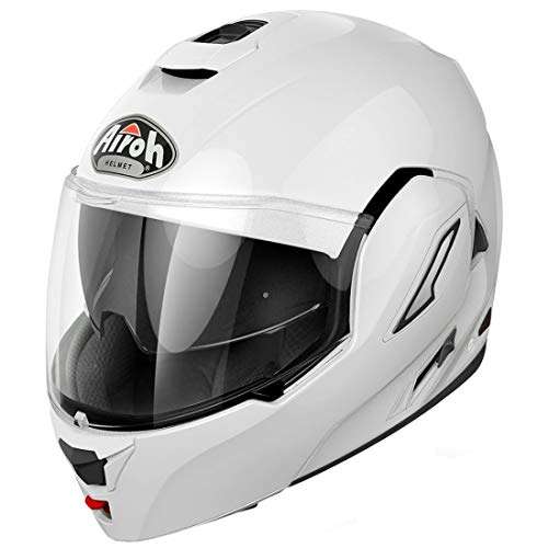 AIROH Unisex – Erwachsene REV 19 Helmet, Color White Gloss, XS