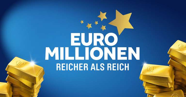 Lottoland: 4 Euromillionen Tipps um 1€ für Neukunden (Ziehung am Dienstag: 166 Millionen €)