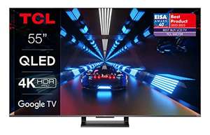 TCL 55C739 55 Zoll QLED 4k Google TV, HDR Pro, 144Hz VRR, 120Hz Motion Clarity