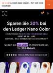 30% bei den Ledger Nano X Color 2 Farben