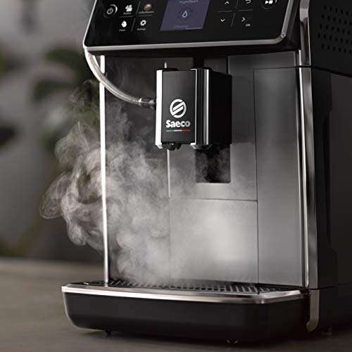 Saeco GranAroma Kaffeevollautomat – 16 Kaffeespezialitäten, Intuitives Farbdisplay, 6 Benutzerprofile, Keramikmahlwerk‎,1.2 Liter