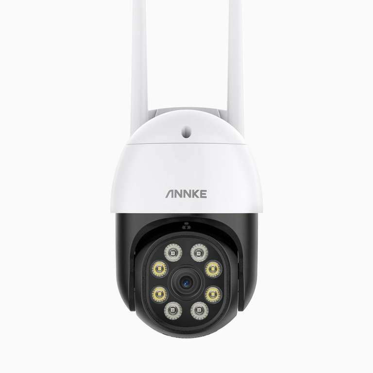 Annke WPT400 - 4MP WiFi Pan&Tilt Außen-Kamera mit Farbnachtsicht, Two-Way Audio, Micro SD-Card Slot