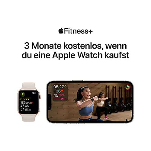 Warehouse Deal (Zustand: sehr gut od. wie neu): Apple Watch SE (GPS) (Gen1) 44mm space grau mit Sportarmband Mitternacht