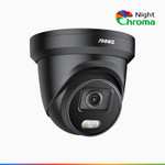 Annke NightChroma NC800 4K PoE Außen-Kamera mit 8MP, Personen & Fahrzeugerkennung, MicroSD-Steckplatz, Farbnachtsicht, f/1.0 Superblende