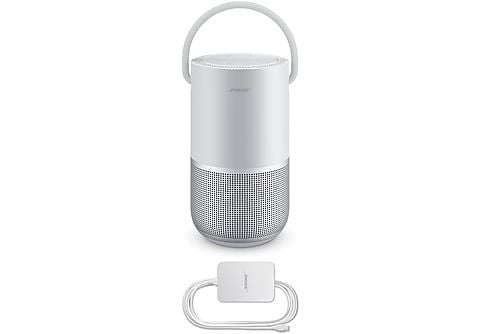 BOSE Tragbarer Home Speaker, Bluetooth-Lautsprecher silber