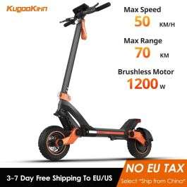 Kugoo Kirin G3 E-Scooter mit 1200W, 52 V 18 Ah, Max. Geschwindigkeit 50 km/h, 60km Reichweite
