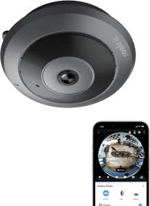 Reolink FE-W 360° Panorama Fisheye-Kamera mit Personenbewegungserkennung, Verzerrungskorrektur, 2-Wege-Audio, IR-Nachtsicht