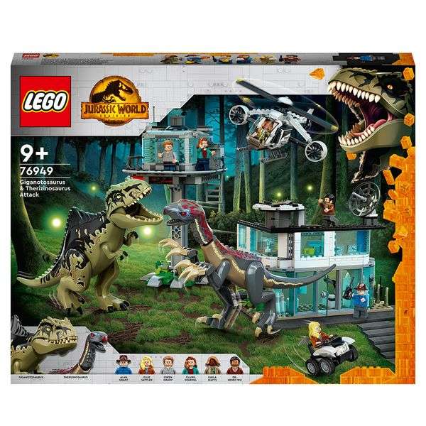 LEGO Jurassic World - Giganotosaurus & Therizinosaurus Angriff