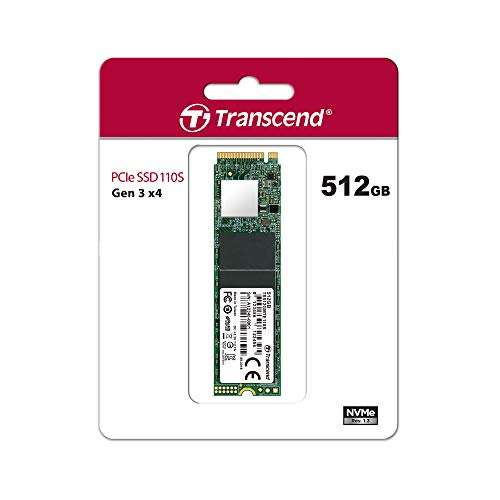 Transcend MTE110S, 512GB NVMe M.2 SSD