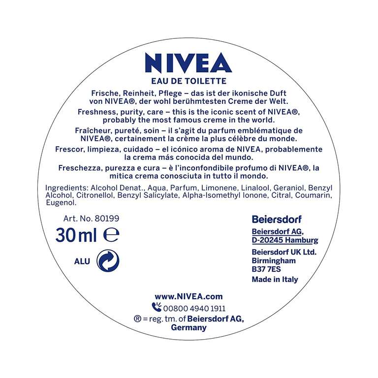 NIVEA Creme Eau de Toilette 30ml