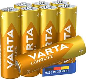 VARTA Longlife AA Mignon LR06 Batterie (8er Pack) - für 2,35€ (Amazon SparAbo)