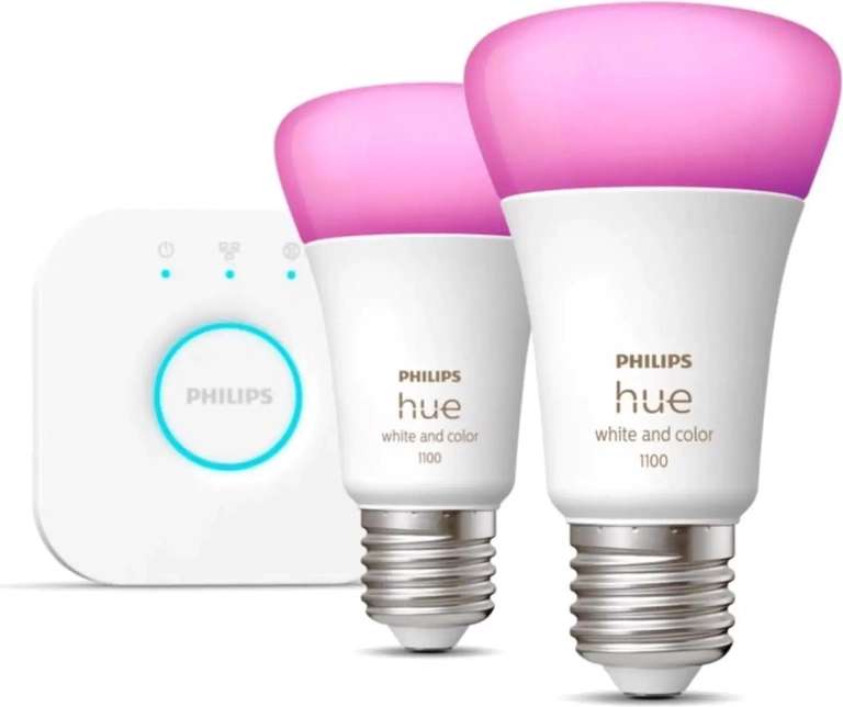 Philips Hue White and Color Ambiance 1100 E27 9W Starter-Kit