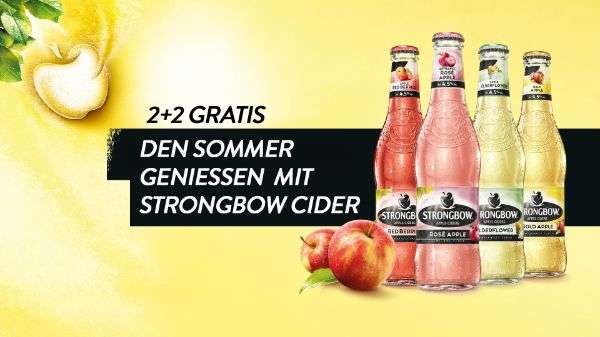 Marktguru/Billa - 8 Flaschen Strongbow Cider -50% & zusätzlich -50% Aktion für 3,36€