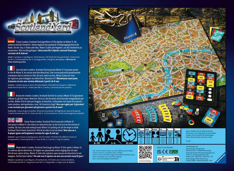 Ravensburger 26601 - Scotland Yard Gesellschaftsspiel