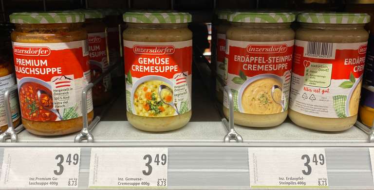Inzersdorfer Suppe (im Glas) - diverse Sorten - marktguru Cashback & - 25 % Pickerl