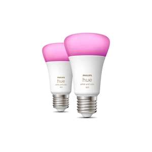 Philips Hue White and Color Ambiance 1100 LED-Bulb E27 9W, 2er-Pack