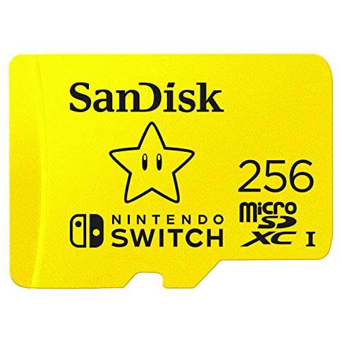 SanDisk Nintendo Switch R100/W90 microSDXC Speicherkarte 256GB, UHS-I U3