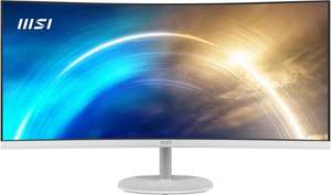 MSI PRO MP341CQ, 34" LCD Monitor Curved, Ultra Wide QHD 3440 × 1440, VA, 21:9 Ultrawide, 4ms, 100Hz in Silber oder Schwarz