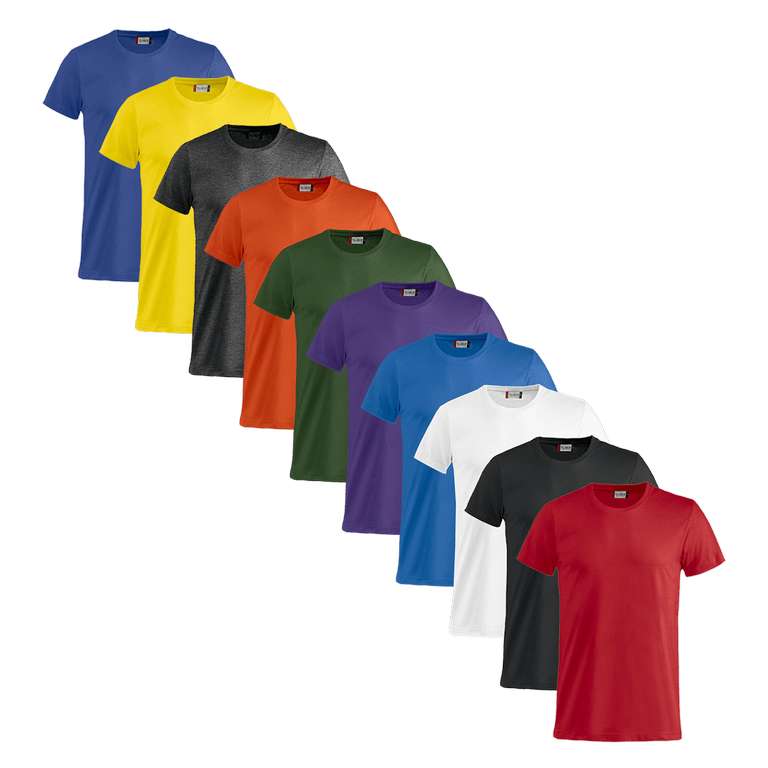 Clique Shirt Basic-T 10er Pack, Farben frei wählbar