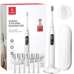 Xiaomi „Oclean X Pro Elite“ Schallzahnbürste + 6 Aufsteckbürsten