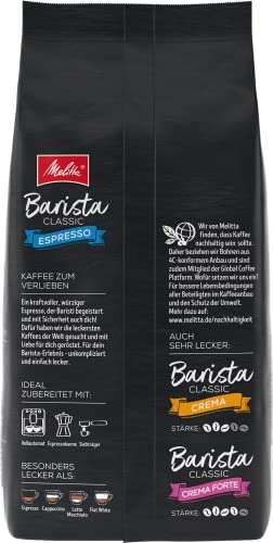 Melitta Barista Espresso oder Crema Forte, Ganze Kaffeebohnen, Stärke 4 bzw. 5, 1kg