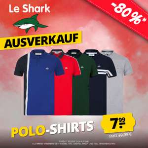 Sportspar: Le Shark Herren Polo-Shirt in 33 verschiedenen Ausführungen für je 7,99€