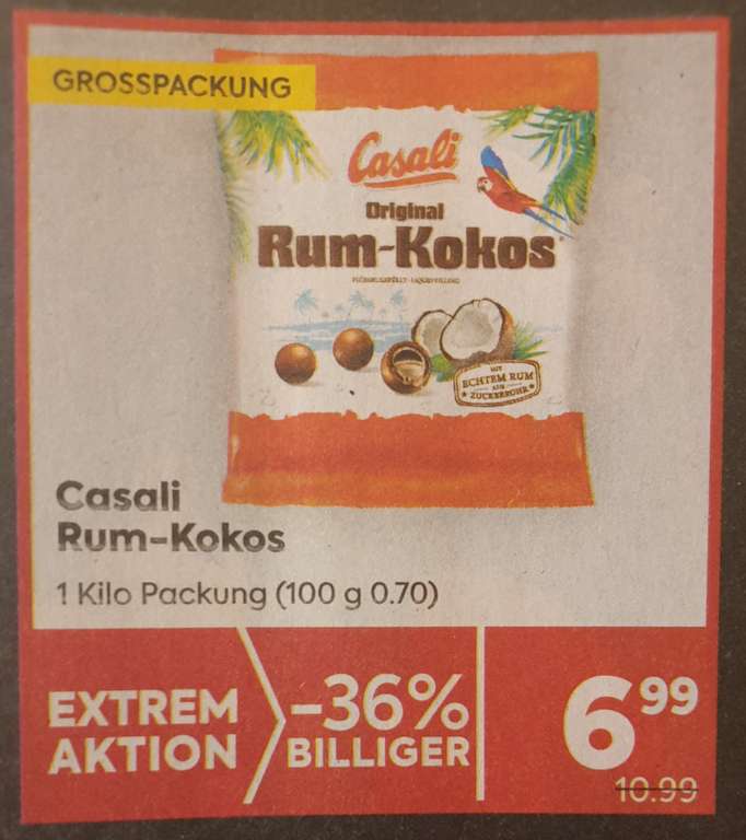 1 kg Casali Rumkugeln um günstige € 6,99 bei BILLA-PLUS ab 24.2.2022
