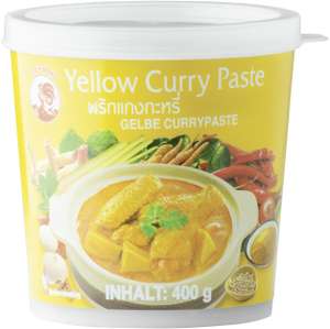 Gelbe Currypaste von Cock Brand, 4x 400g