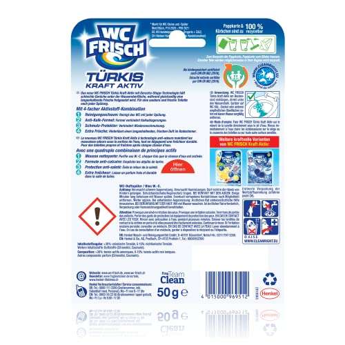 10x WC FRISCH Kraft Aktiv Türkisspüler Meeresfrische für 11,22€ (Amazon)