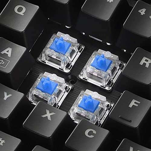 Sharkoon Skiller SGK30 Blue, Mechanische USB Gaming Tastatur (mit RGB Beleuchtung, blaue Schalter, N-Key-Rollover