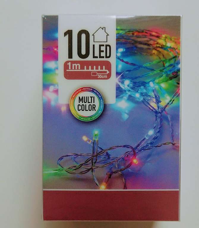 Lichterkette 10 LED Lampen 1€ Cashback