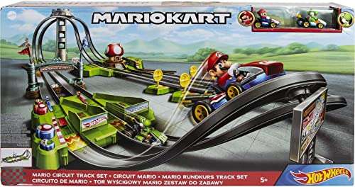 Hot Wheels - Mario Kart Rundkurs Trackset Deluxe