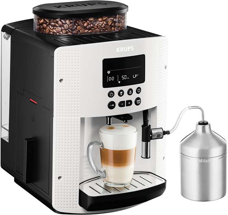 Krups XS6000 Pisa White + Cappuccino EA816170 Kaffevollautomat