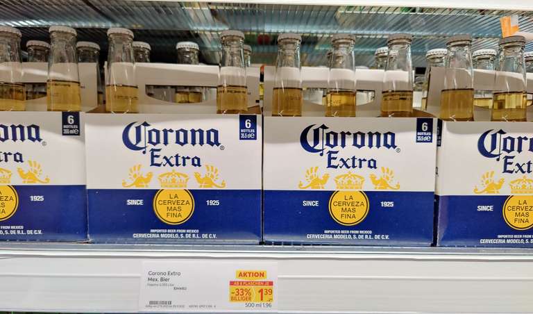 Die betrunkene Preisjagd - Corona Extra mit - 25 % Pickerl