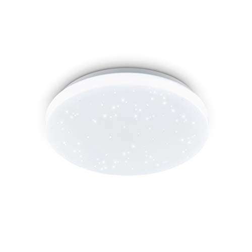 EGLO LED Deckenleuchte Pogliola-S, Ø 26 cm, 1 flammige Wandlampe mit Kristalleffekt