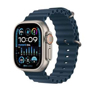Apple Watch Ultra 2 mit Ocean Armband blau