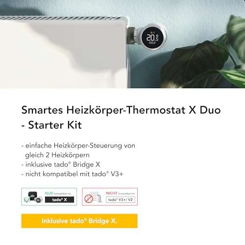 Smartes Heizk Rperthermostat X Starter Kit Von Tado Bei Amazon F R Nur