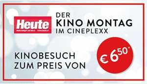 Heute Kino Montag: Cineplexx und Constantin Kinos € 6,50 pro Ticket