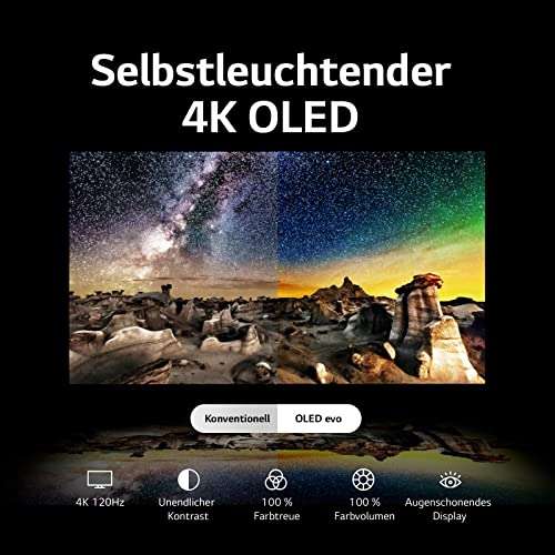 LG OLED55B39LA TV 139 cm (55 Zoll) OLED Fernseher (Dolby Atmos, Filmmaker Mode, 120 Hz) + evtl. 100€ Cashback