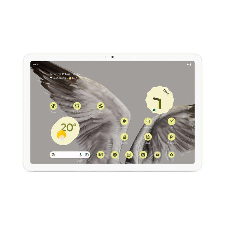 Google Pixel Tablet – Android-Tablet mit 11"-Display und einem Akku mit Langer Laufzeit – 8 GB RAM – 128 GB Speicherplatz – Porcelain